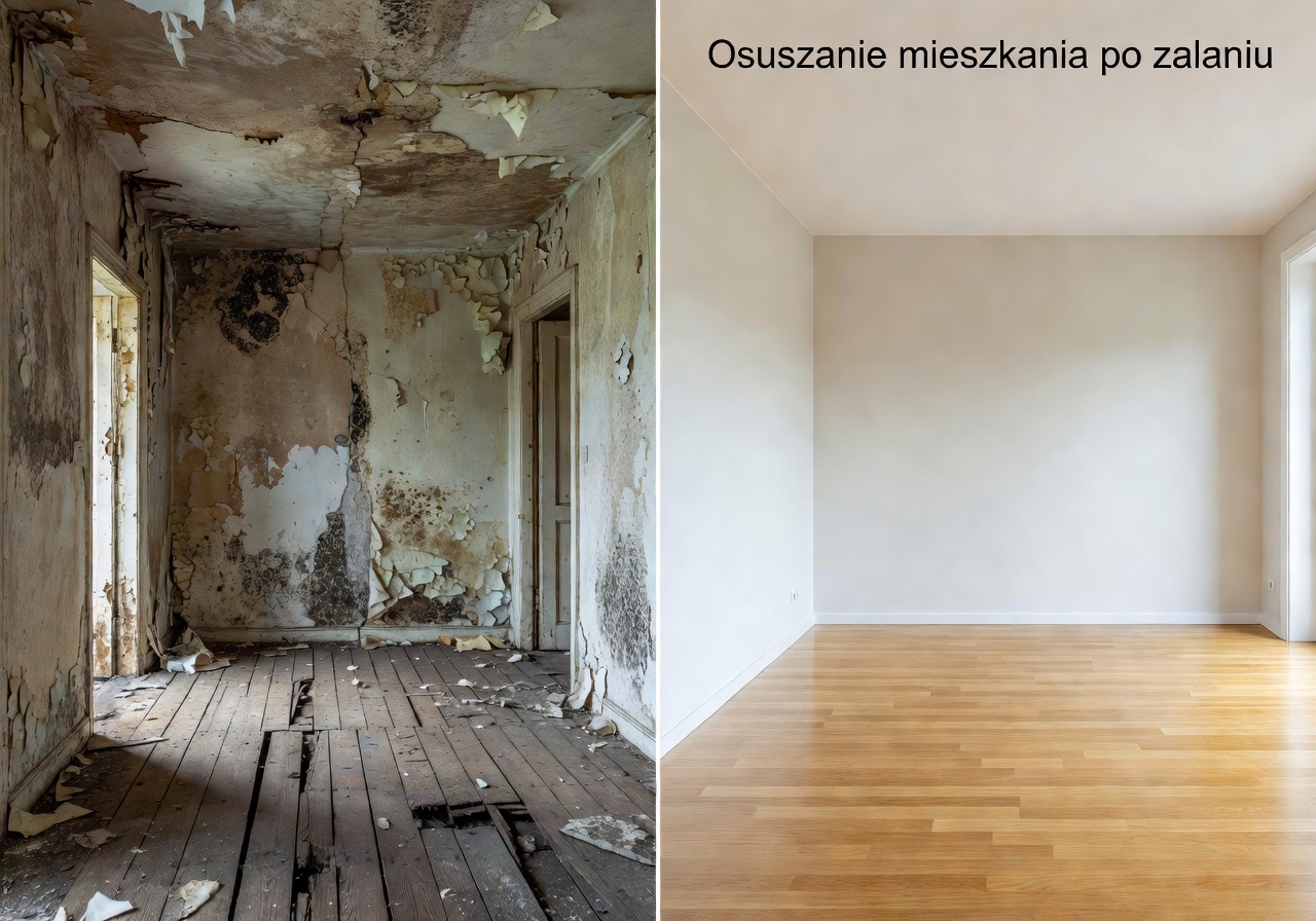Osuszanie piwnic po zalaniu Szczecin – realizacja 3